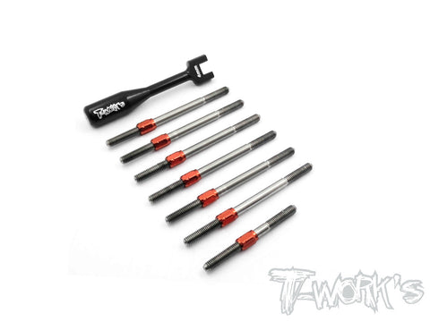 TB-096H  Hybrid Titanium Turnbuckle Set ( For Serpent Spyder SRX4 )