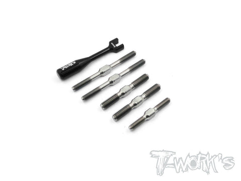 TB-103 64 Titanium Turnbuckle Set For Team Associated RC8 B3