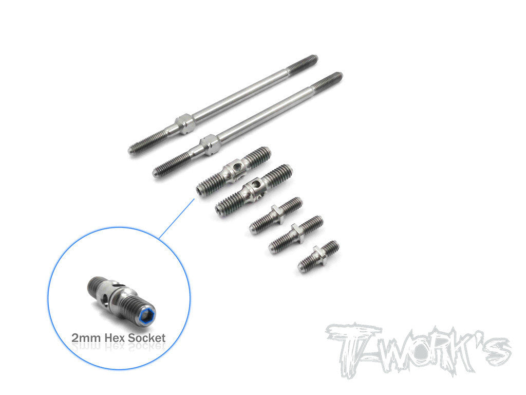 TB-105 64 Titanium Turnbuckle Set For ARC R8.0 2016