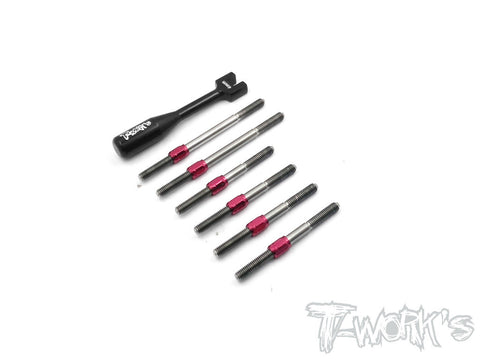 TB-106H  Hybrid Titanium Turnbuckle Set  For Kyosho Optima