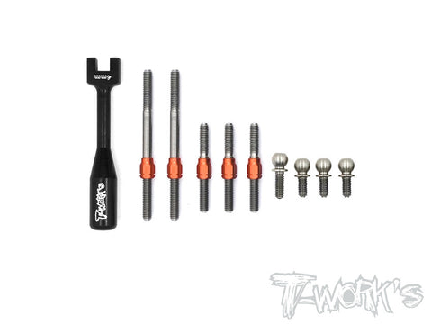 TB-115H Hybrid Titanium Turnbuckle Set  ( For Xray NT1 2016 )
