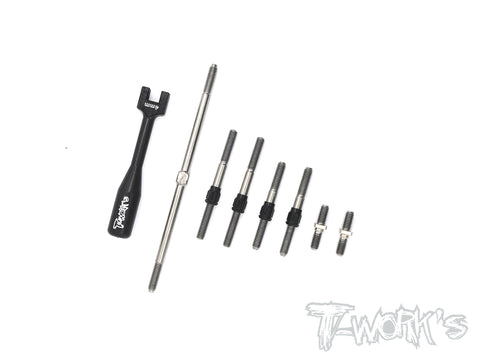 TB-127H Hybrid Titanium Turnbuckle Set For Yokomo YD-4