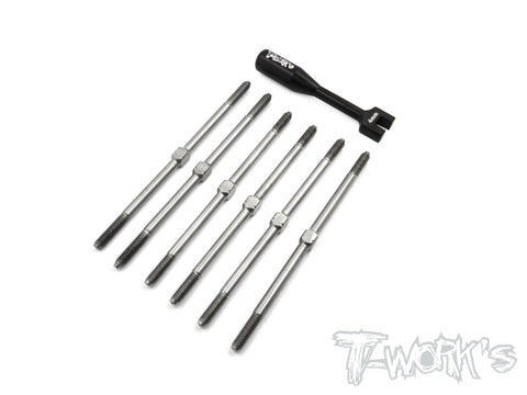 TB-128 64 Titanium Turnbuckle Set For Xray XT2