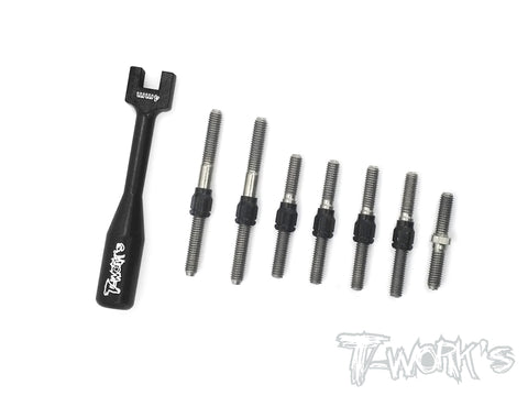 TB-129H Hybrid Titanium Turnbuckle Set For ARC R11 2017