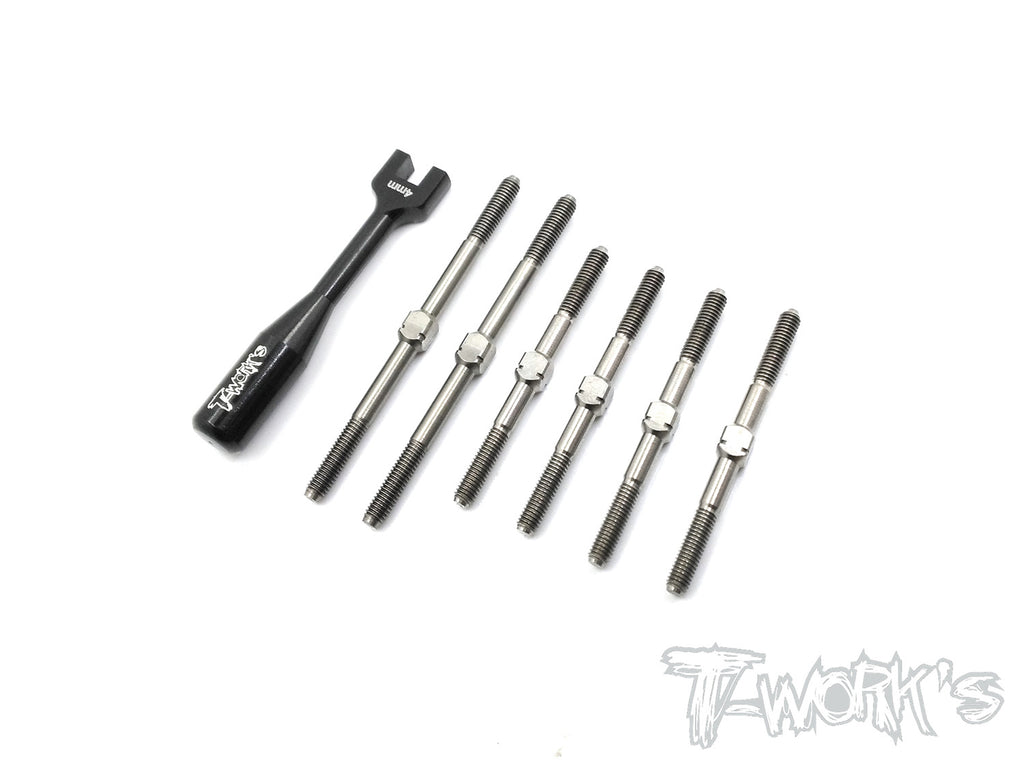 TB-153 64 Titanium Turnbuckle Set For TEKNO EB410/EB410.2