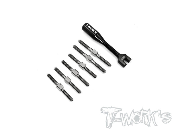 TB-208 64 Titanium Turnbuckle Set ( For SWORKZ S14-3 ) – T-Work's