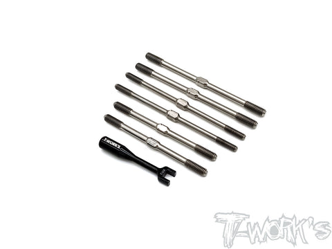 TB-230 64 Titanium Turnbuckle Set ( For HB Racing E8T  )