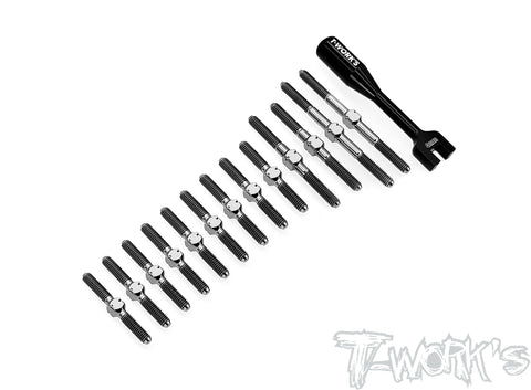 TB-256	64 Titanium Turnbuckle Set ( For Schumacher MI8 )
