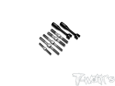 TB-258	64 Titanium Turnbuckle Set ( For Team Associated RC8 B4 )