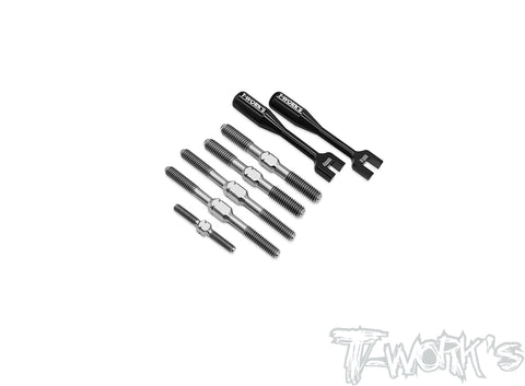 TB-267	64 Titanium Turnbuckle Set ( For Team Associated RC8 B4E )