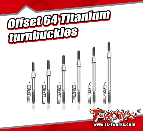 TBOS-3     Offset  64 Titanium Turnbuckles