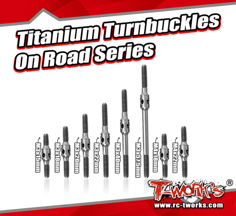 TBSO-3   Titanium Turnbuckles On Road  3mm Series  (6AL/4V grade titanium)