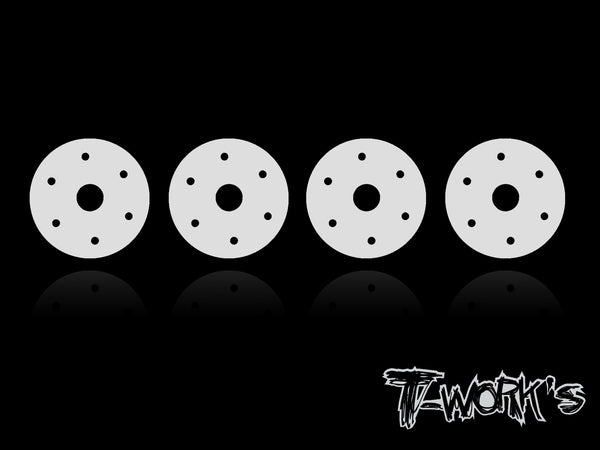 Team Losi Shock Piston Set – 12mm 1.6x2 CNC Machined (4 Pack) For 22SCTE - View #2