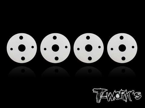TE-093 Machined Twins Hole Shock Pistons 1.1x2+1.6x2 (  Team Losi , Kyosho 12mm Shock )