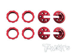 TE-097 Aluminium Damper Retainer with Adjustable Nut For 15mm Spring only ( VBC WildFire D06 )