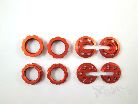 TE-099 Aluminium Damper Retainer with Adjustable Nut For 15mm Spring only ( Serpent S411 Eryx 2.0 )