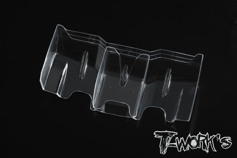 TE-120-1 1/10 Lexan Rear Wing With Center Divider 6.5" Wide  2Pcs.