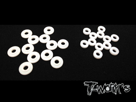 TE-121 Teflon Shock Shaft Guides ( For VBC D07 )  each 12 Set