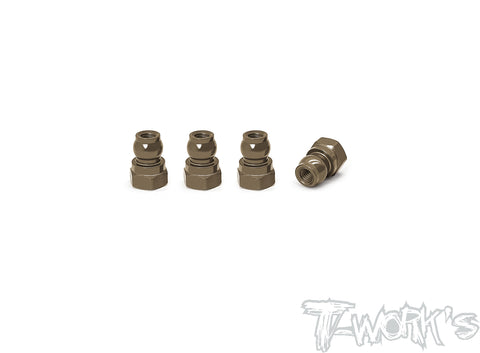 TE-128-A	7075-T6 Hard Coated Alum. Shock Bushings 10mm ( Team Associated RC10 T6.4/RC10 B6.3/ 6.2 ) 4pcs.