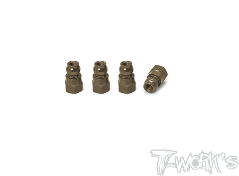 TE-128-B	7075-T6 Hard Coated Alum. Shock Bushings 12mm ( Team Associated RC10 T6.4/ RC10 B6.3/ 6.2 ) 4pcs.