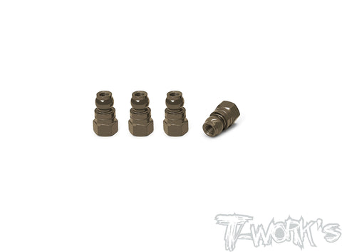 TE-128-C	 7075-T6 Hard Coated Alum. Shock Bushings 12.7mm( Team Associated RC10 T6.4/RC10 B74.1 ) 4pcs.