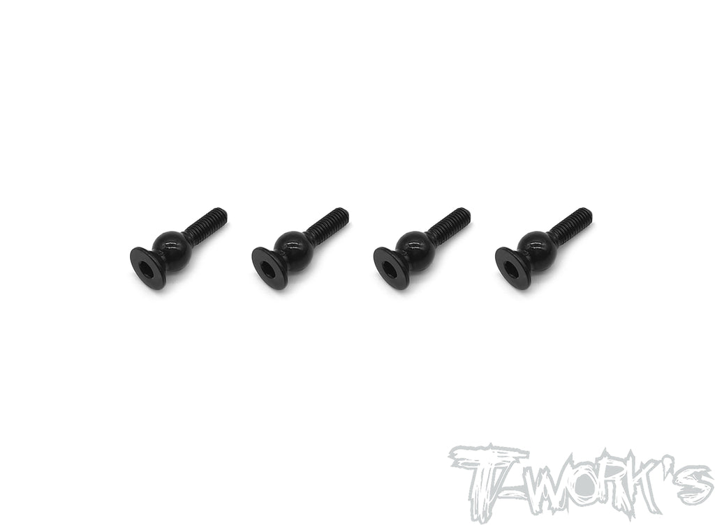 TE-140  Spring Steel 5.8mm Ball with Backstop ( For Kyosho Optima ) 4pcs.