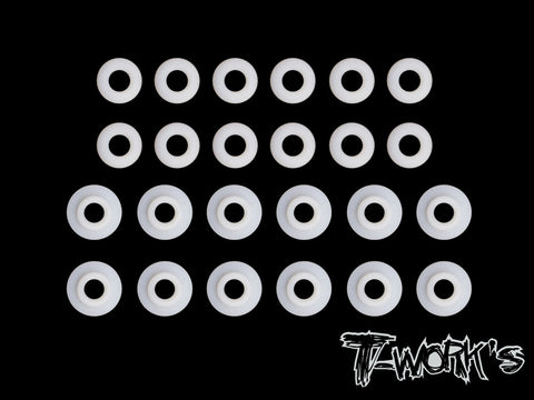 TE-145-Mi6  Teflon Shock Shaft Guides ( For Schumacher Mi6  ) Each 12pcs.