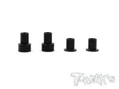 TE-146-A 7075-T6 Alum. Caster Hat Bushings A ( For Team Associated RC10 B6/B6D/B64/B64D/B6.1/T6.1  ) 2 each of 0deg,3deg.