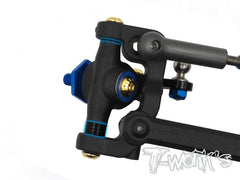 TE-146-A 7075-T6 Alum. Caster Hat Bushings A ( For Team Associated RC10 B6/B6D/B64/B64D/B6.1/T6.1  ) 2 each of 0deg,3deg.