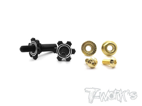 TE-153  7075-T6 Alum.Light Weight Front Axle ( Team Associated RC10 B6/B6D/B6.1  )