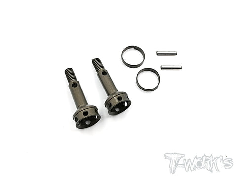 TE-154-M 7075-T6 Hard Coated Alum. Drive Axle ( For Mugen MTC1 ) 2pcs.