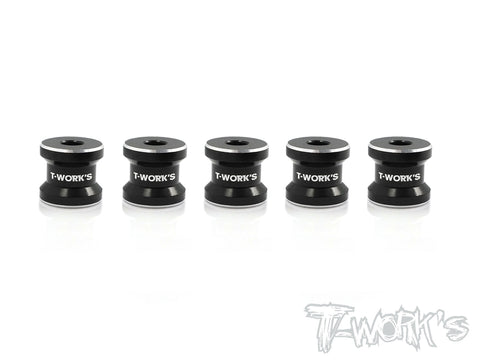 TE-172 Alum. Rear Stiffener bushing ( For Serpent SDX4 ) 5pcs.