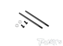 TE-198-AE     DLC coated Shock Shaft 41.3mm/43.3mm/47.8mm( For Team Associated RC10 B74.2/74.1/74/B6.4/6.3/6.2/6.1) 2pcs.