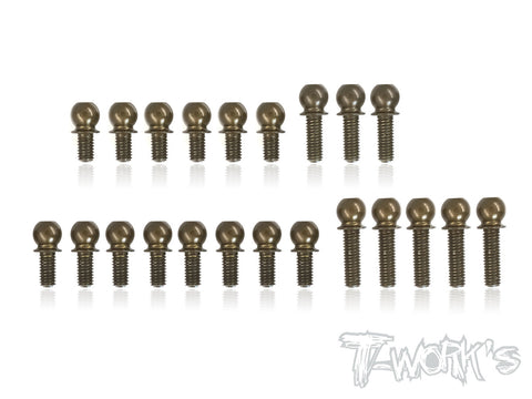 TE-205-T419  7075-T6 Hard Coated Alum.Ball End Set ( For Xray T4'19 )
