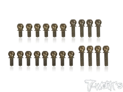 TE-205-T4  7075-T6 Hard Coated Alum.Ball End Set ( For Xray T4'18 )