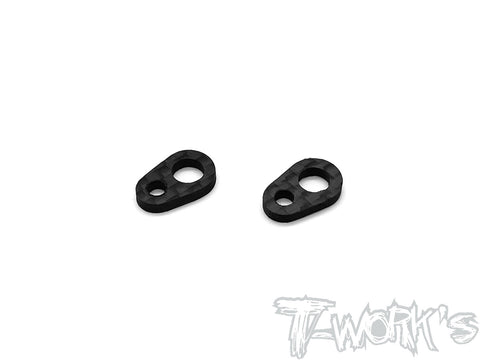 TE-230-B  Grpahite Rear Body Mount Plate Spacer ( Mugen MTC-2 ) 2pcs.