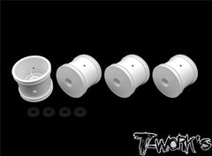 TE-238-B  12mm Truck Wheel White (  TLR 22T 4.0 )  4/8pcs.