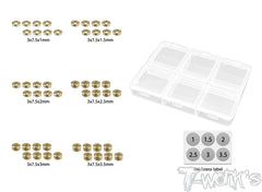 TE-243-S	    Brass Washer Set For Suspension Arm 3 x 7.5 ( Each 8pcs. )