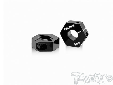 TE-244-F-5	7075-T6 Alum Clip Wheel Adapter 5mm（ For Team Associated RC10 B74.2/B74.1/B74/ B6.4/B6.3/B6.2/B6.1/B7/B7D）2pcs.