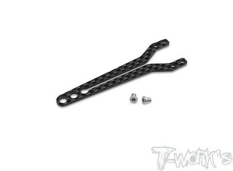 TE-X20'23-A  Graphite Split Type Front Upper Deck Ver.1 With Titanium Upper Deck Screw ( For Serpent X20'23 )