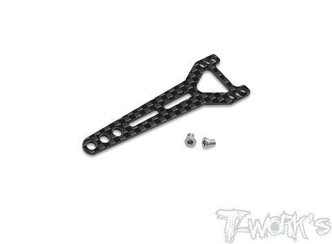 TE-X20'23-C Graphite Split Type Rear Upper Deck Ver.1 With Titanium Upper Deck Screw ( For Serpent X20'23 )