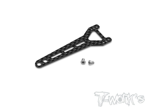 TE-X20'23-D Graphite Split Type Rear Upper Deck Ver.2 With Titanium Upper Deck Screw (For Serpent X20'23 )