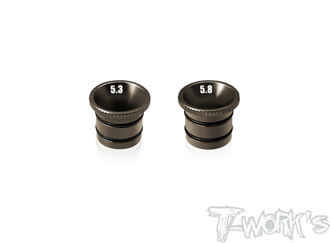 Aluminum Fluent Carburetor  Reducer 5.3mm/5.8mm  ( For OS , Novarossi  ) 1pcs