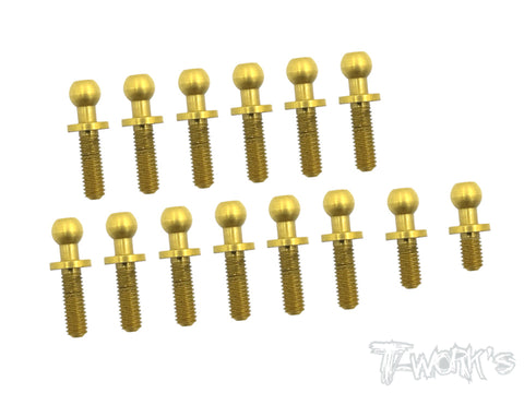 TN-001-YZ2 Titanium Nitride Coated Steel Ball End set ( For Yokomo YZ-2 )