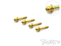 TN-SDX-L Titanium Nitride Left Thread Pivot ball Arm ( For Serpent Spyder SDX4 ) 4pcs.