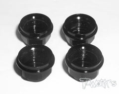 TO-001 Aluminum low body mounting cap,grooved for folding shock boots ( For XrayXB808 ) 4pcs.