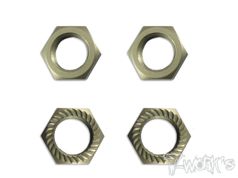 TO-049BR Self-Locking Wheel Nut P1 (Brown=  Titanium color )