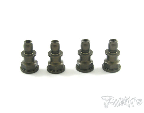TO-101 Hard Coated Alum. Shock Cap Stud ( For Sworkz S350 BK1/BE1 )4pcs