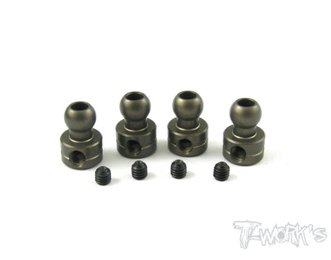TO-107 Hard Coated Alum. 6mm Anti-roll Bar Ball ( 4pcs. )