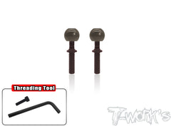 TO-192L-RC8B3    Alum. Pillow Ball With Spring Steel Anti-Clockwise Shaft ( For RC8 B4/B4E/B3/B3E/B3.2/T3.2/T3.2E ) 2pcs.
